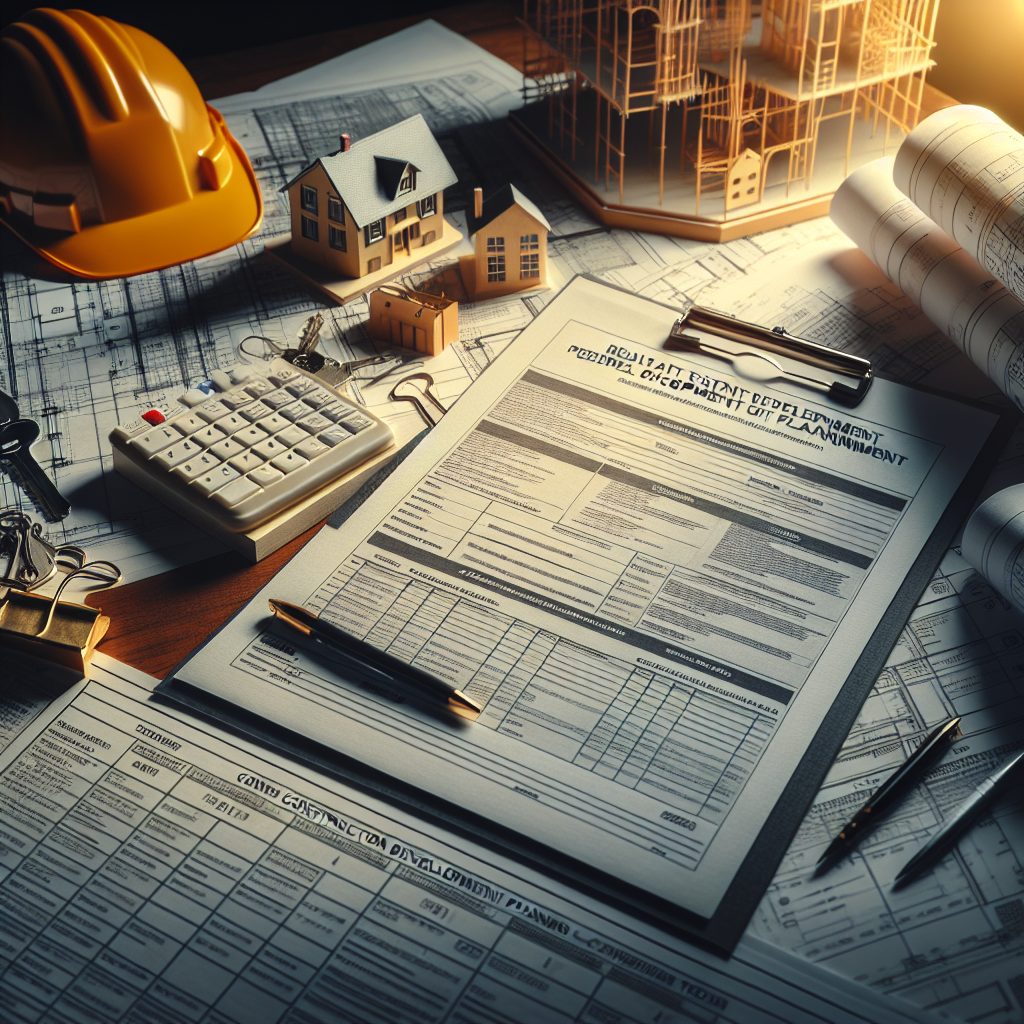Construction timeline with permit documents and inspection checklists