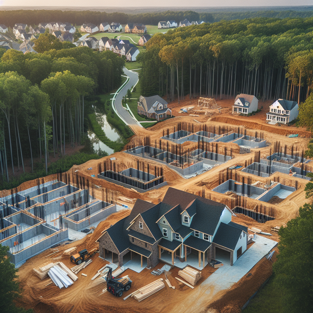 North Carolina building construction site